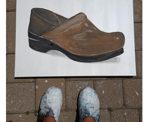 Dansko Shoes in Glass!