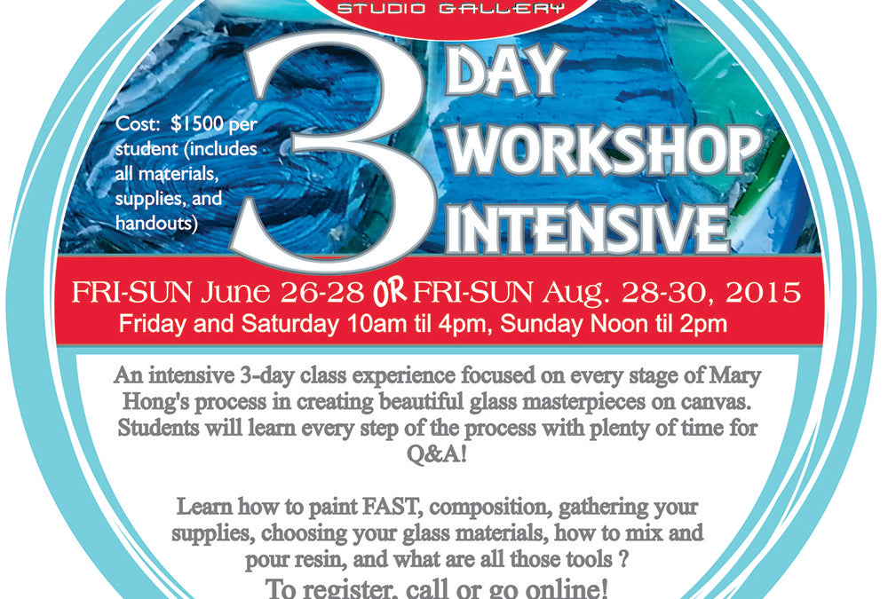 3 Day Workshop Intensive is here!