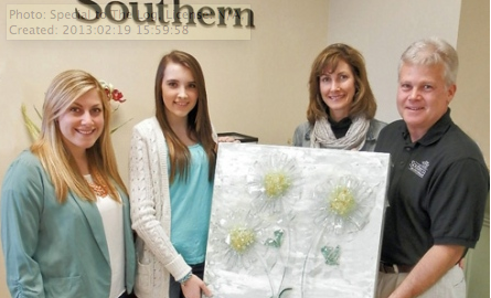 Glass Painting Donated to Local Cystic Fibrosis Foundation